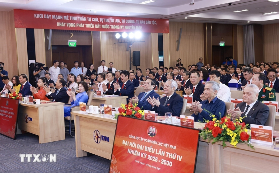                   Quang cảnh Đại hội Đảng bộ Tập đoàn Điện lực Việt Nam. Ảnh: TTXVN
