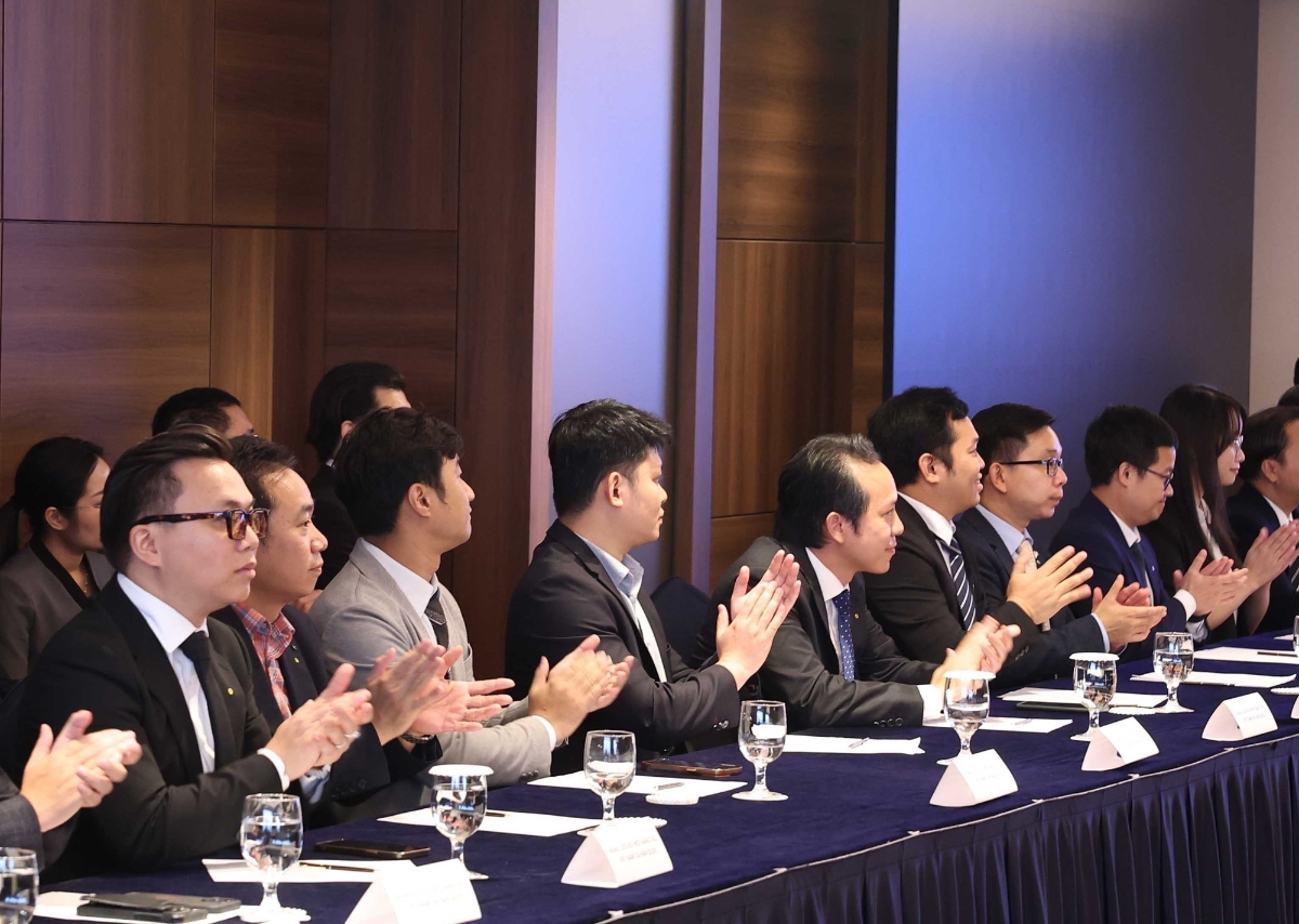 Các đại biểu tham dự buổi gặp mặt. ﻿Ảnh: TTXVN.