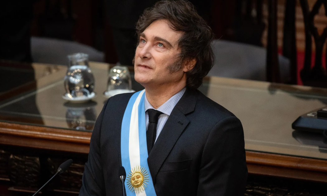Tổng thống Javier Milei của Argentina - Ảnh: Bloomberg.
