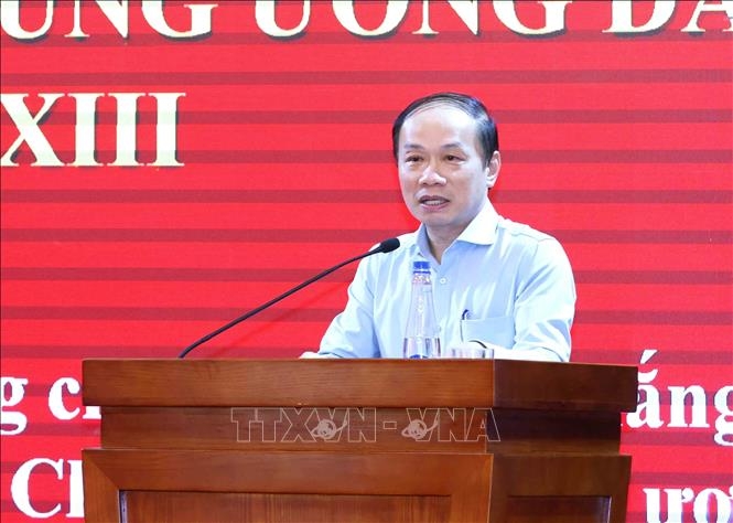 Ông Phạm Tất Thắng, Uỷ viên Trung ương Đảng, Phó Trưởng Ban Tuyên giáo và Dân vận Trung ương. Ảnh: TTXVN