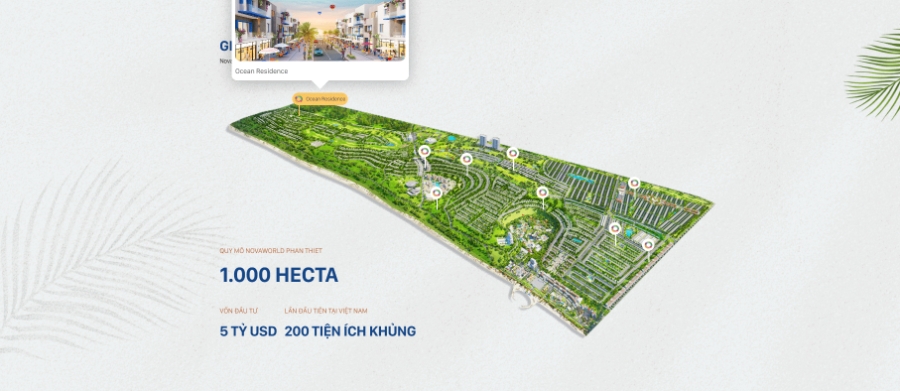 Sơ đồ dự án NovaWorld Phan Thiết.
