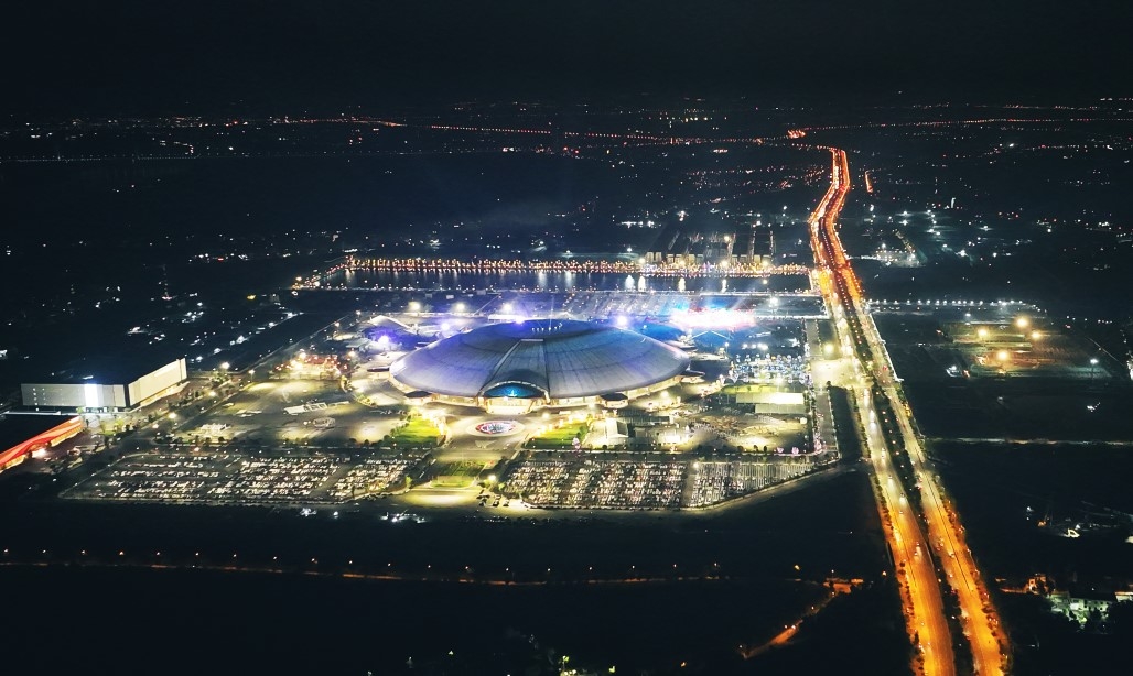 Trung tâm Triển lãm Việt Nam được thi công trong gần 10 tháng là minh chứng cho năng lực triển khai thần tốc của Vingroup.