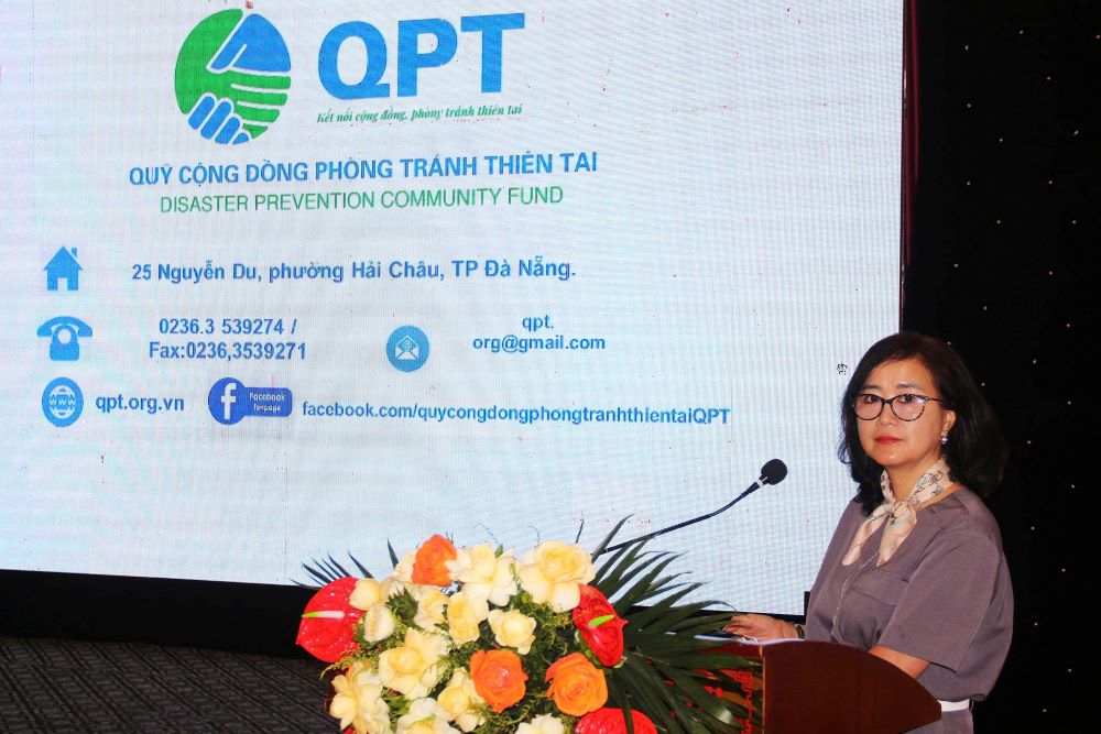 Bà Hà Thuý Hạnh: Công tác phòng chống thiên tai tại cấp xã được quỹ QPT đề xuất theo 3 giai đoạn.