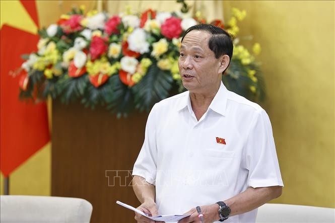 Phó Chủ tịch Quốc hội Trần Quang Phương phát biểu. Ảnh: Doãn Tấn/TTXVN.