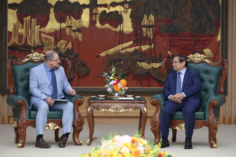 Chủ tịch Qualcomm bày tỏ kỳ vọng vào tương lai phát triển của Việt Nam, vào cơ hội hợp tác to lớn tại Việt Nam và tin tưởng hợp tác với Việt Nam sẽ tiếp tục thành công tốt đẹp - Ảnh: VGP.