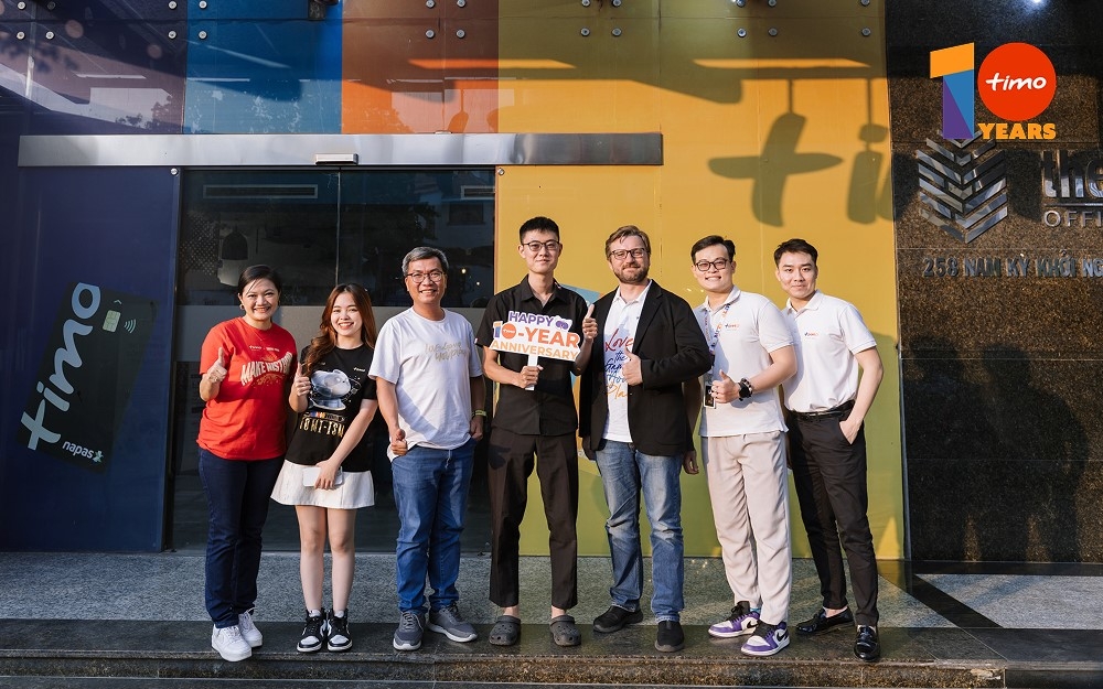 Vừa qua, Timo kỷ niệm hành trình một thập kỷ, Ban Lãnh Đạo Timo cũng có đã sự kiện gặp gỡ trực tiếp khách hàng tại Timo Hangout Sài Gòn - Ảnh: Nguồn Timo.