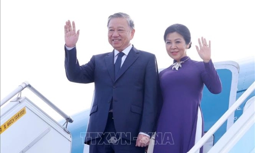 Tổng Bí thư Tô Lâm và Phu nhân kết thúc tốt đẹp chuyến thăm cấp Nhà nước tới Hàn Quốc