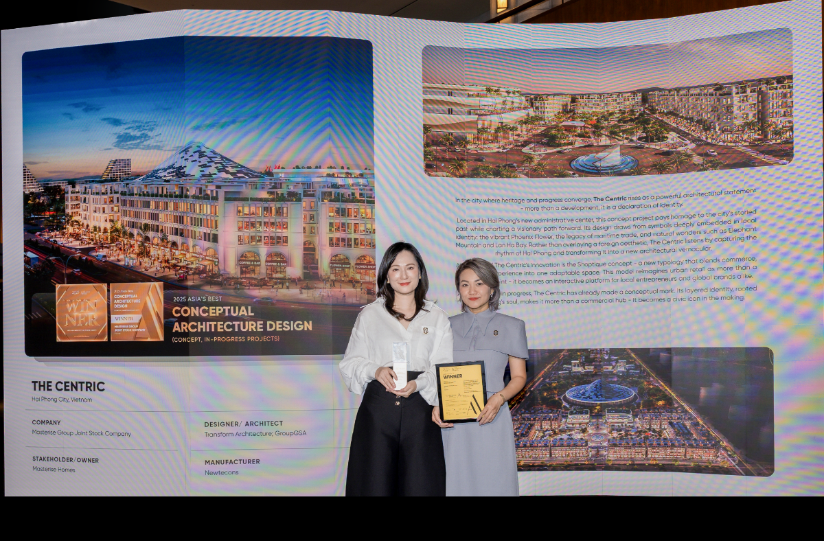 Đại diện Masterise Homes nhận 2 giải thưởng danh giá tại AADA 2025.