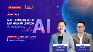 The WISE Talk số 14 với chủ đề “Tăng trưởng Doanh thu & Lợi nhuận Bán lẻ Đa kênh nhờ AI” phát sóng vào 14:00, Thứ Năm, ngày 14/8/2025 trên trang chủ VnEconomy…