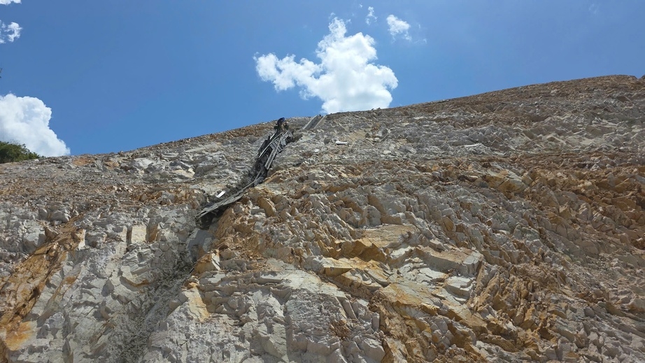 Vị trí xảy ra sự cố tai nạn tại Dự án đầu tư xây dựng đường cao tốc Bắc - Nam đoạn Quy Nhơn - Chí Thạnh. Ảnh: Ban QLDA 85