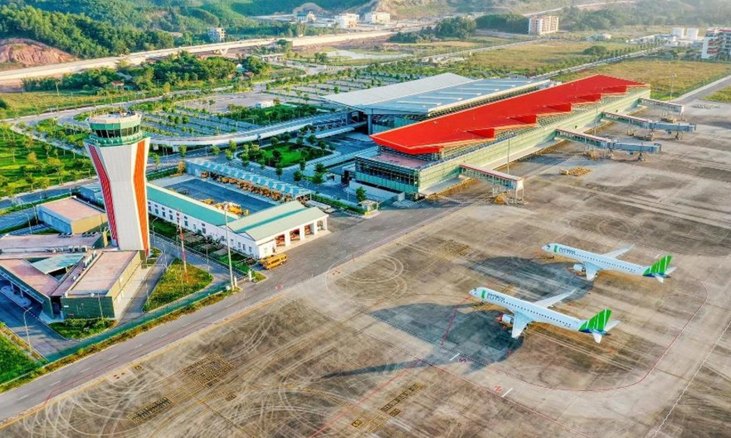 Cảng hàng không Vân Đồn tại Quảng Ninh.