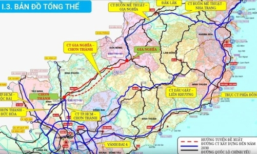 Thu hồi hơn 1.000 ha đất làm cao tốc Gia Nghĩa - Chơn Thành