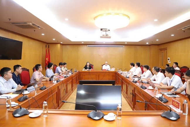 Quang cảnh buổi làm việc. Ảnh:&nbsp;Mattran.org.vn.