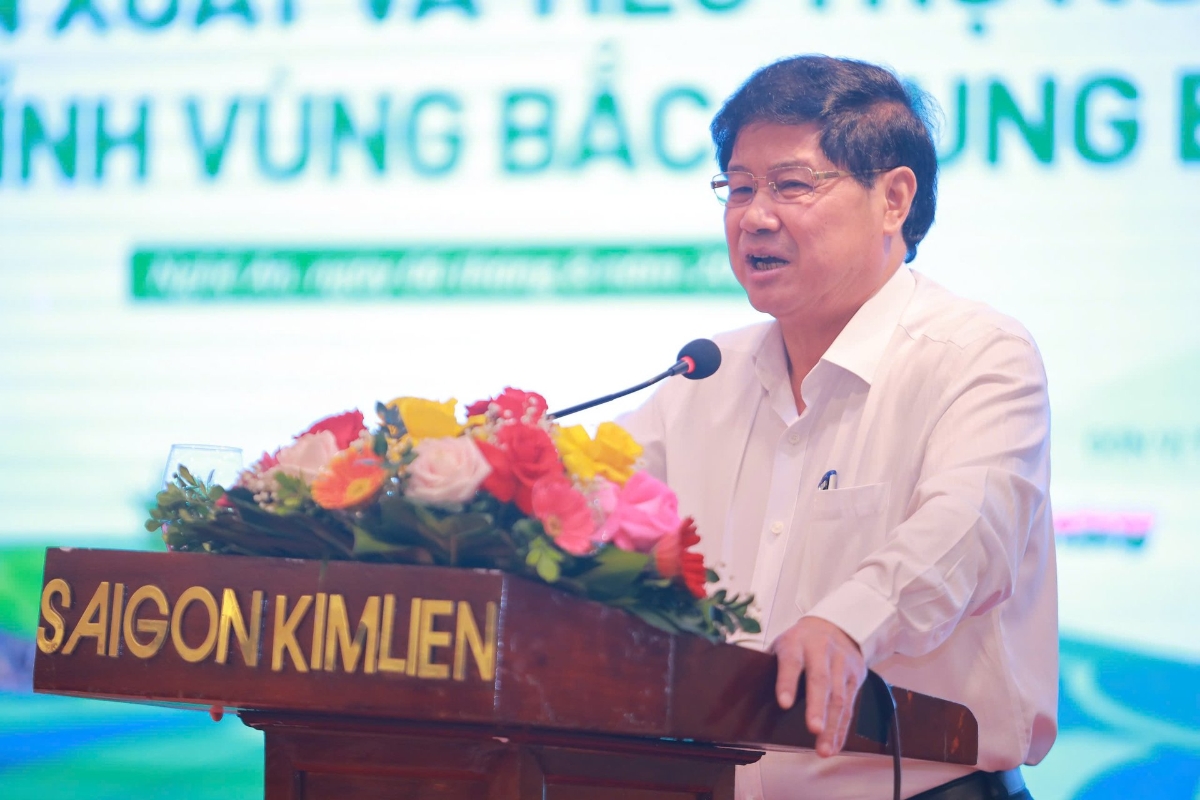 Ông Lê Quốc Doanh - Chủ tịch Hội Làm vườn Việt Nam chia sẻ tại diễn đàn