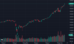 VN-Index tiếp tục bay cao, khối ngoại xả ròng đột biến 2.400 tỷ