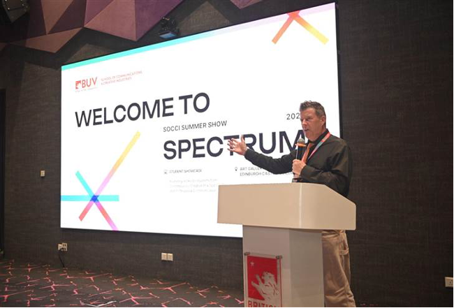 Deputy Vice-Chancellor Rick Bennett shared at the Spectrum – Summer Show 2025 opening ceremony