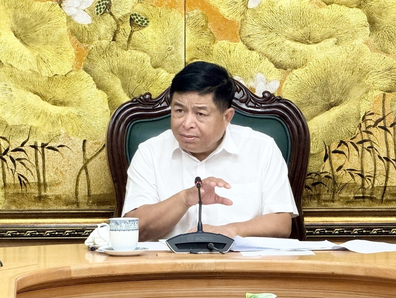 Phó Thủ tướng Chính phủ Nguyễn Chí Dũng yêu cầu phải bảo đảm tính khẩn trương và chất lượng các dự án luật về khoa học - công nghệ - Ảnh: VGP. 