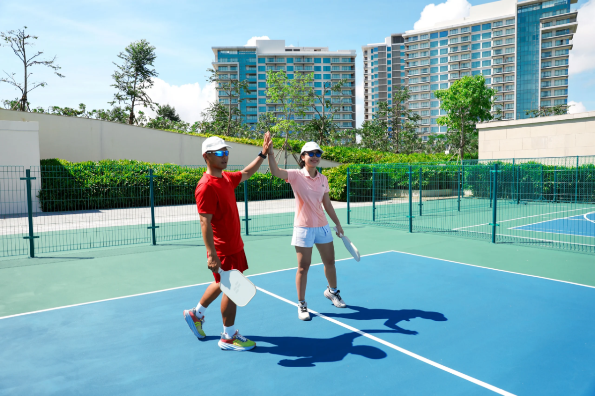 Sân pickleball tại&nbsp;Hoiana Resort & Golf.