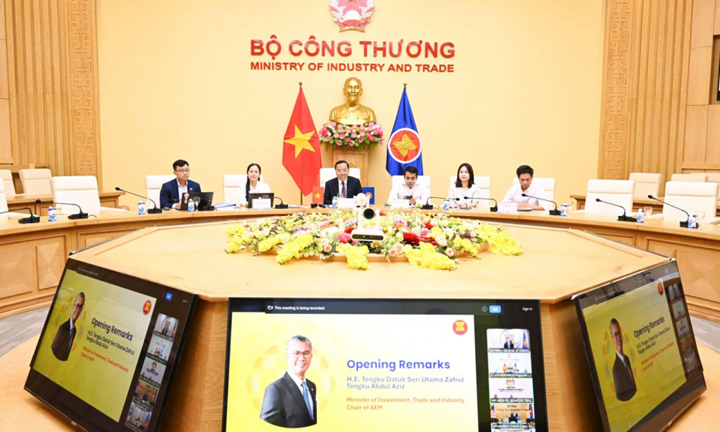 Đoàn Việt Nam tham dự hội nghị do Thứ trưởng Bộ Công Thương Nguyễn Hoàng Long làm Trưởng đoàn. Ảnh: moit.gov.vn