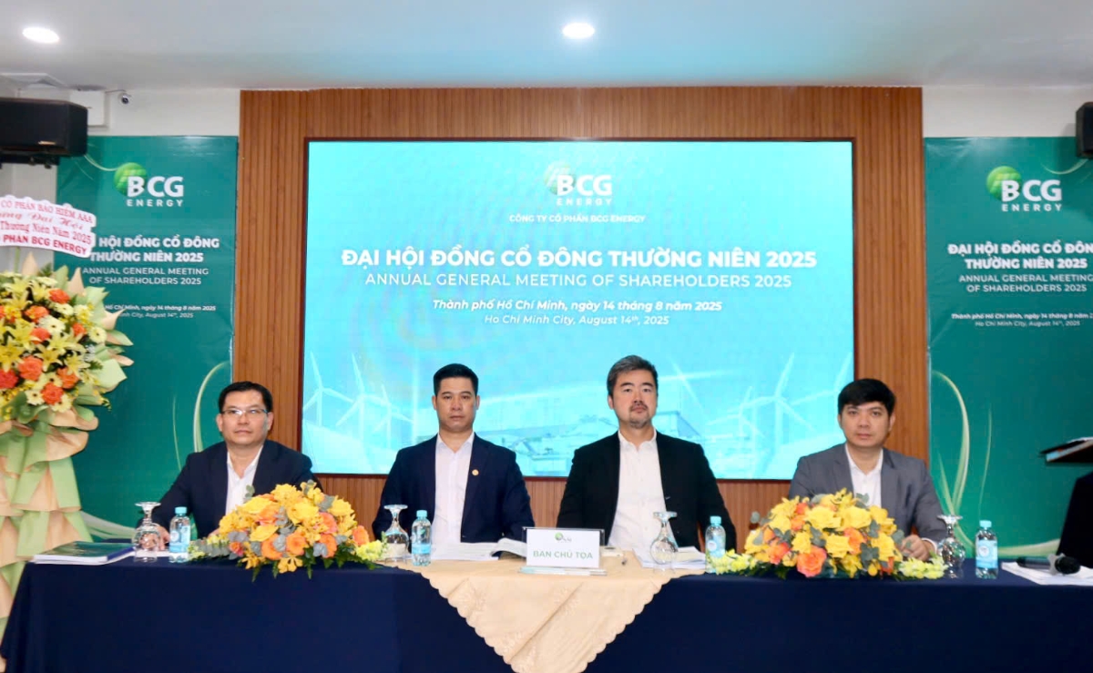 Ban Chủ tọa đoàn điều hành ĐHĐCĐ thường niên 2025 của BCG Energy.