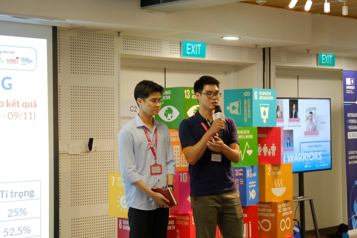 Các đội thi đã đề xuất nhiều giải pháp công nghệ cao như trí tuệ nhân tạo, cảm biến IoT, chưng cất màng siêu kỵ nước; tới các sáng kiến dựa vào cộng đồng và tự nhiên như trữ nước mưa, lọc nước phèn, du lịch sinh thái kết hợp giáo dục bảo vệ nước.