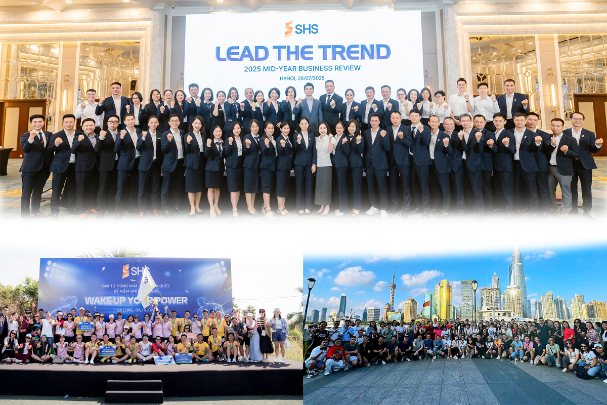 SHS xây dựng môi trường làm việc chuyên nghiệp, sáng tạo, cân bằng với nhiều hoạt động cùng chế độ đãi ngộ đa dạng cho cán bộ nhân viên.