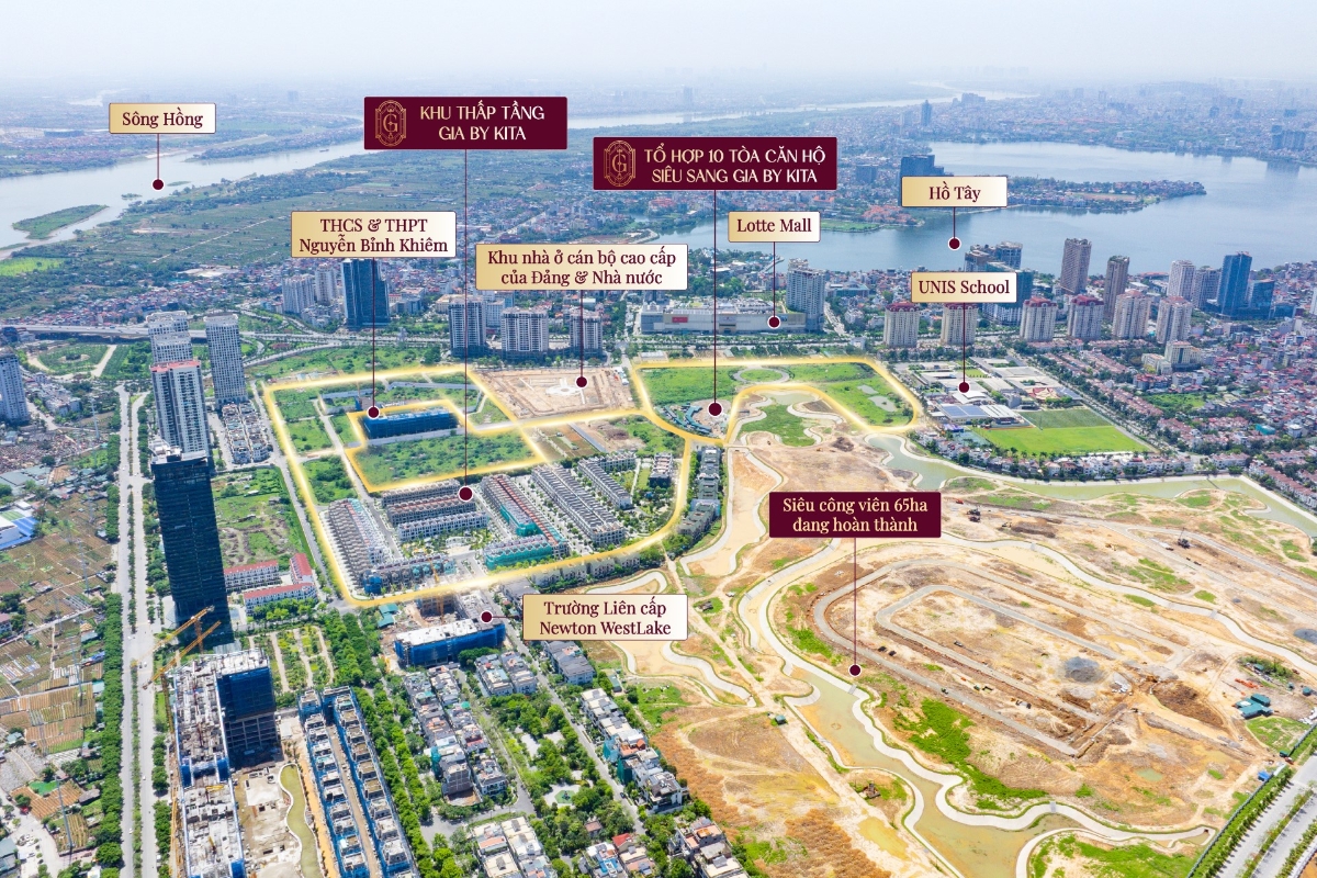 GIA22 đang ở “vùng giá mềm” hiếm hoi của phân khúc biệt thự hạng sang nội đô. Ảnh: KITA Group.