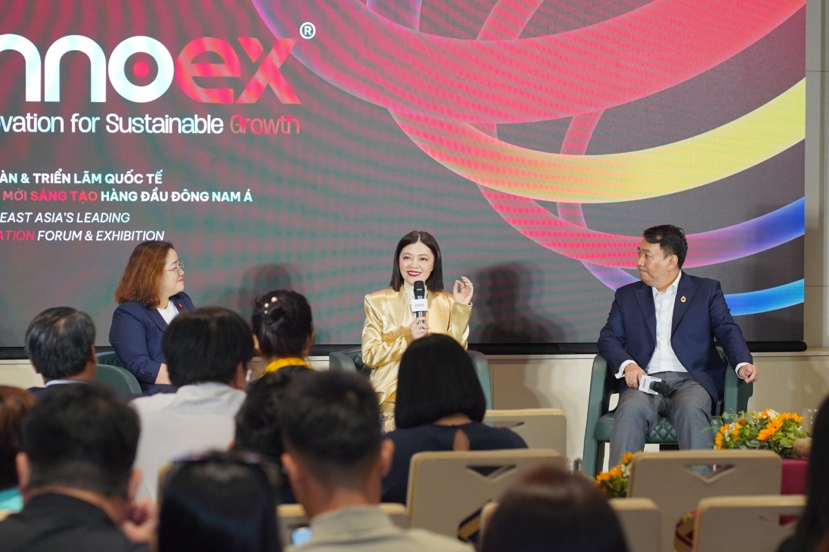 Ban tổ chức họp báo sự kiện InnoEx 2025, ngày 9/7/2025.