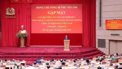 Tổng Bí thư Tô Lâm: "Công an nhân dân phải là "lá chắn thép", "thanh bảo kiếm" bảo vệ Đảng, chế độ và nhân dân"
