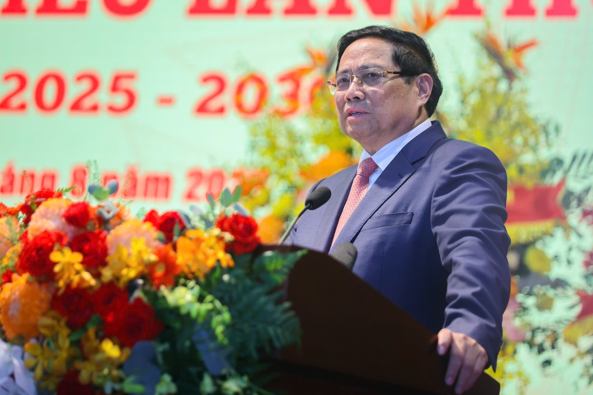 Ủy viên Bộ Chính trị, Bí thư Đảng ủy Chính phủ, Thủ tướng Chính phủ Phạm Minh Chính dự Đại hội Đảng bộ Bộ KH&CN lần thứ nhất, nhiệm kỳ 2025-2030. 