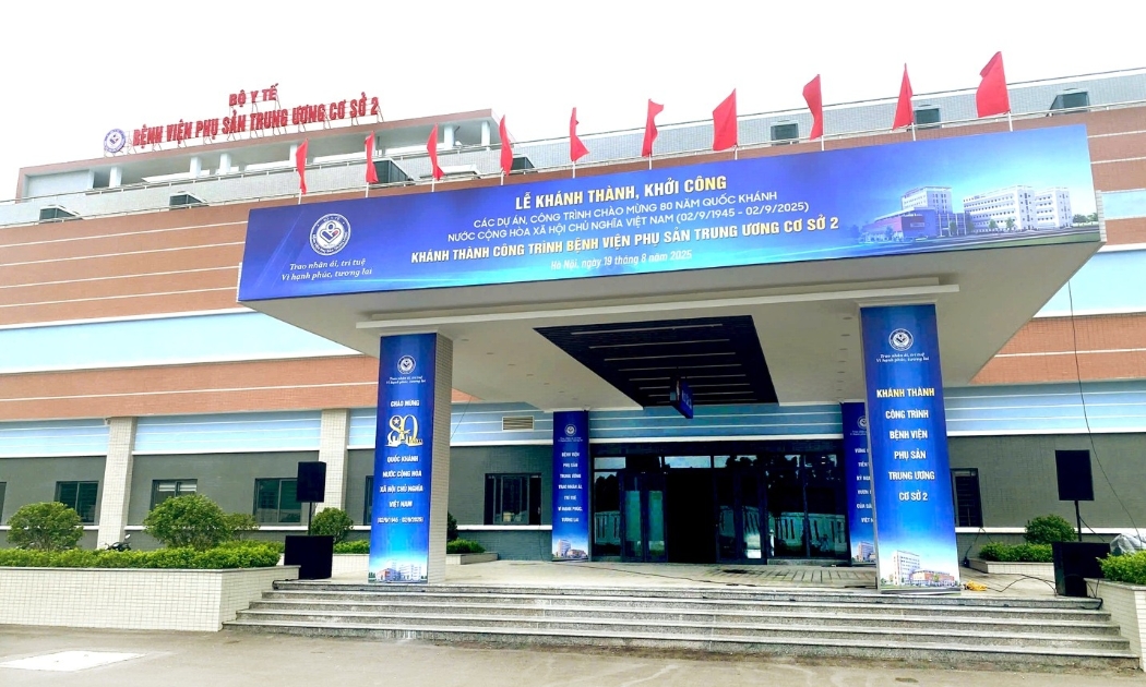 Cơ sở 2 của Bệnh viện Phụ Sản Trung ương được khánh thành vào dịp 80 năm Quốc khánh. Ảnh: Hà Quyên.