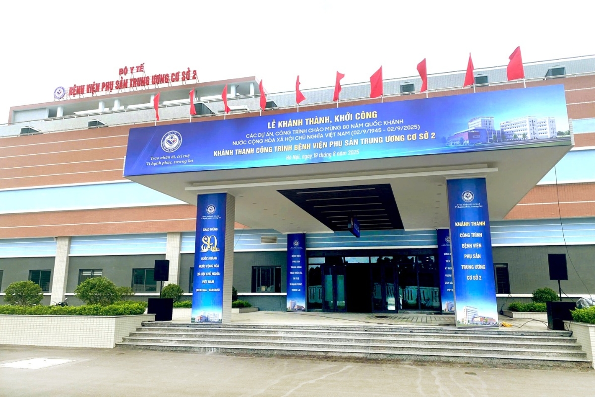 Cơ sở 2 của Bệnh viện Phụ Sản Trung ương được khánh thành vào dịp 80 năm Quốc khánh. Ảnh: Hà Quyên.