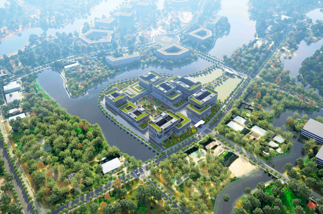Phối cảnh dự án Trung tâm Nghiên cứu và Phát triển Viettel.