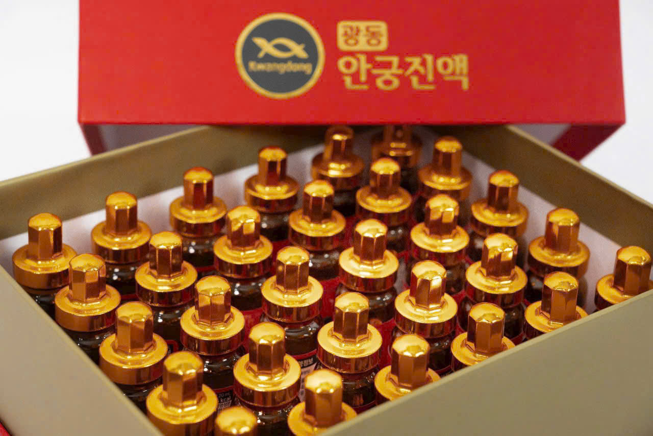 Ngoài dạng viên, An cung ngưu hoàng hoàn còn có cả dạng nước.