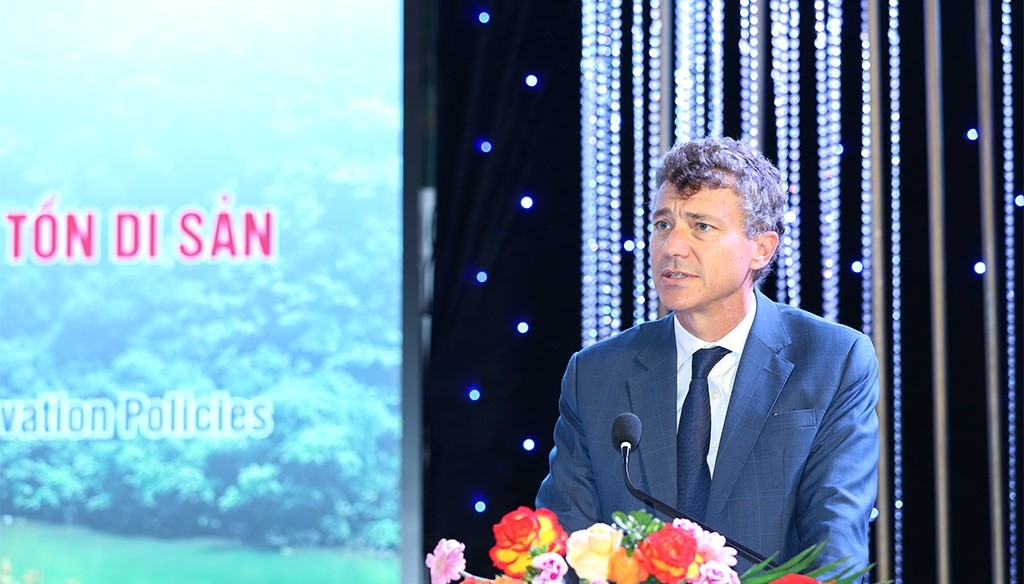 Ông Jonathan Wallace Baker, Trưởng đại diện Văn phòng UNESCO tại Việt Nam, phát biểu tại Hội thảo. Ảnh: Viết Dư