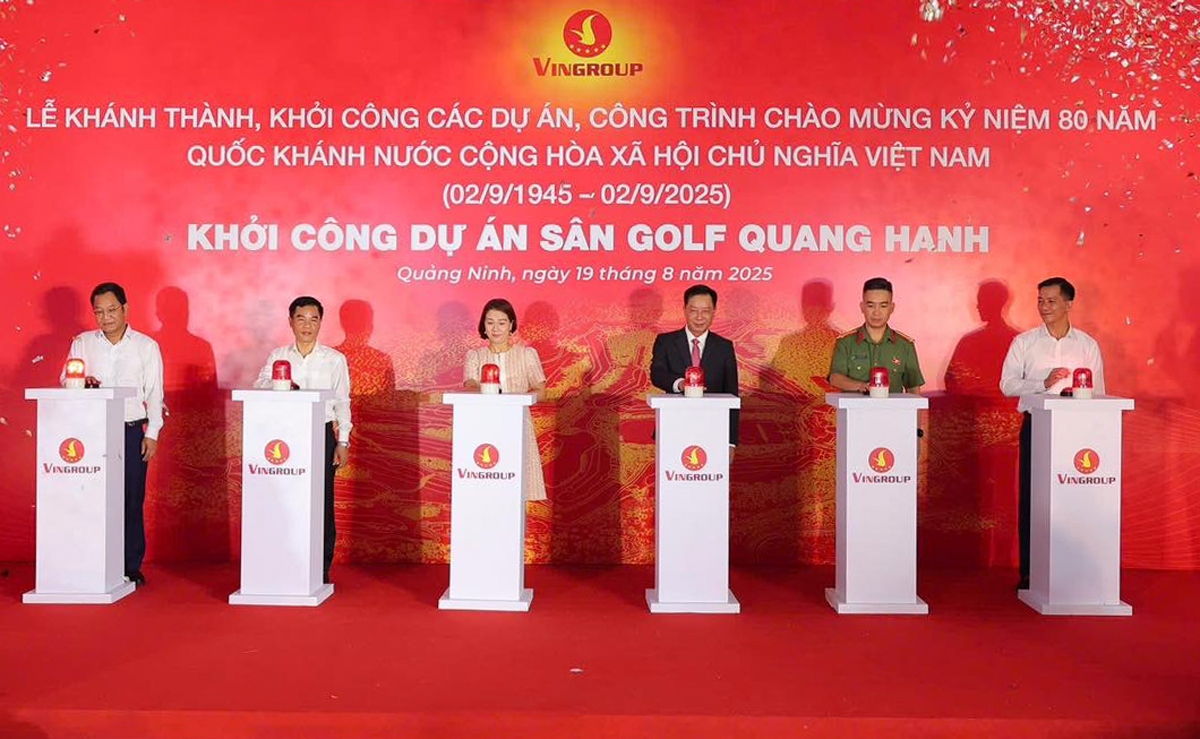 Lễ khởi công sân golf 18 hố tiêu chuẩn quốc tế tại Quang Hanh, Quảng Ninh.