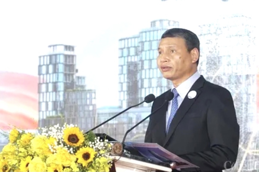 Phó Chủ tịch Thường trực UBND TP. Đà Nẵng Hồ Kỳ Minh phtas biểu tại buổi lễ.