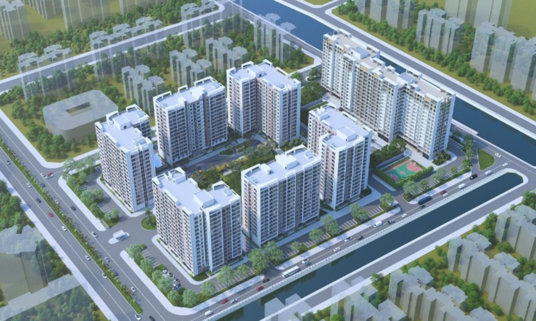 Mô phỏng Dự án đầu tư xây dựng nhà ở xã hội Hoa Lư, tỉnh Ninh Bình.