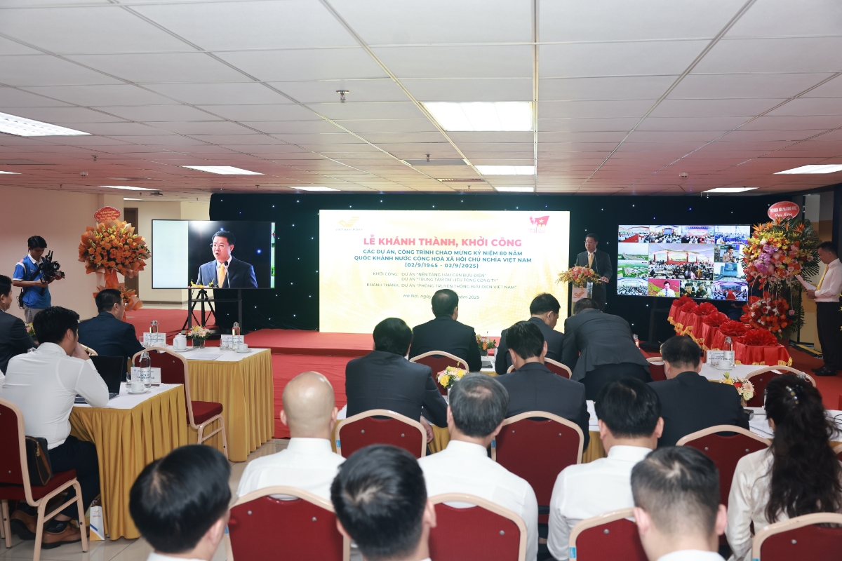 Khởi công, khánh thành ba công trình trọng điểm: Nền tảng hậu cần Bưu điện, Trung tâm dữ liệu mới và Phòng Truyền thống Bưu điện Việt Nam.