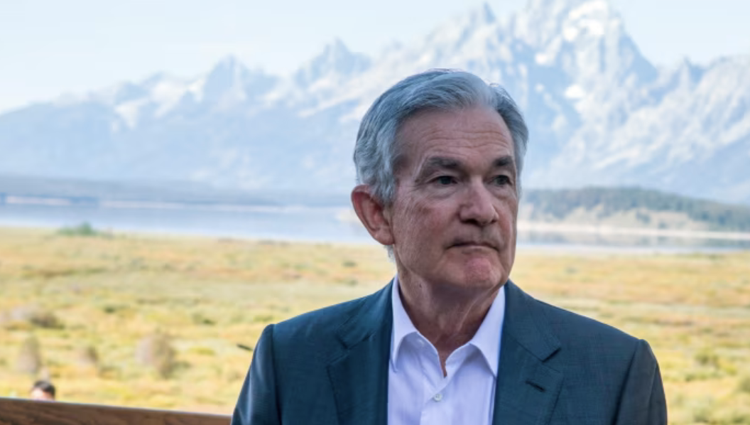 Chủ tịch Fed Jerome Powell ở Jackson Hole tháng 8/2023 - Ảnh: AP.