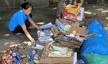 Gom rác thành tiền và hành trình sẻ chia yêu thương ở Bỉm Sơn