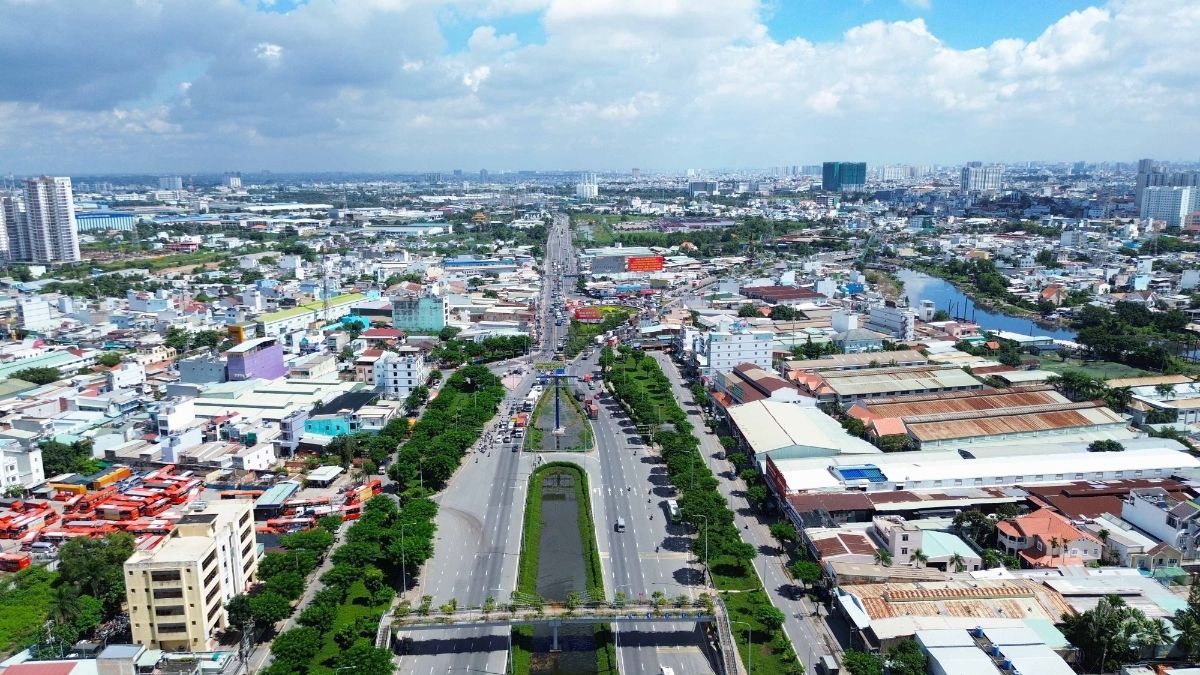 Đoạn Quốc lộ 1A từ nút giao An Lạc đến giáp Long An (cũ) sẽ mở rộng lên 60m.
