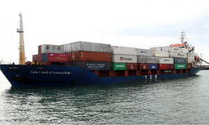 Chính thức khai trương tuyến vận tải container giữa Vũng Áng với Hải Phòng