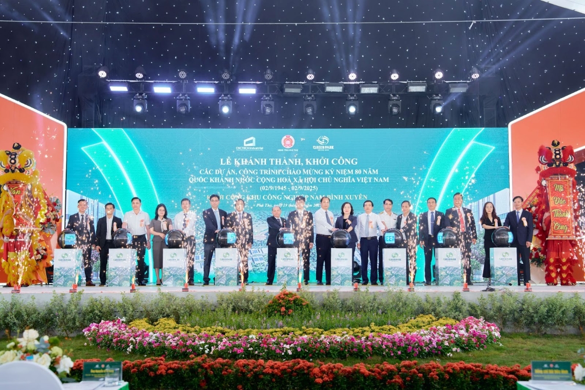 Nghi lễ khởi công KCN Nam Bình Xuyên, Phú Thọ 