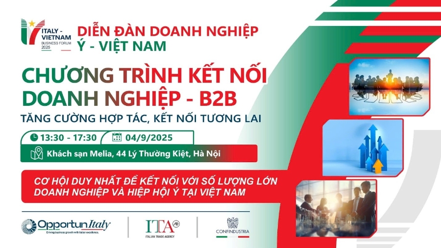 Cơ hội gặp gỡ và kết nối giao thương với doanh nghiệp Ý. Nguồn: ITA.