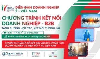 Kết nối doanh nghiệp Việt - Ý: Động lực tăng trưởng mới trong quan hệ hợp tác