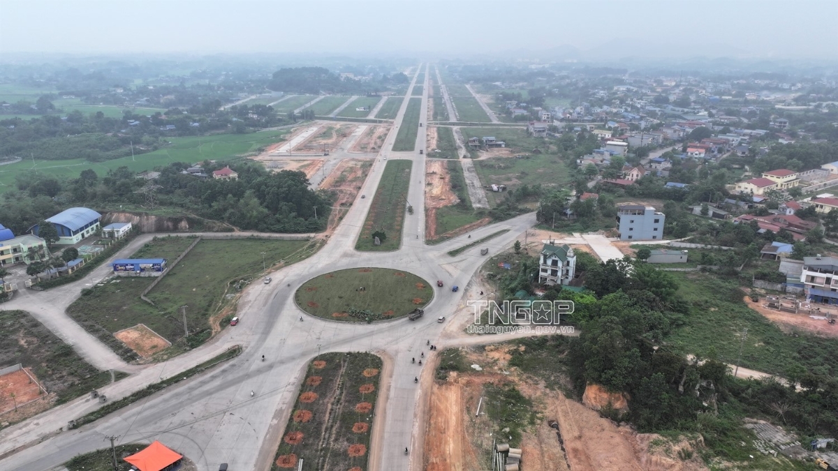 Tuyến đường Bắc Sơn kéo dài (Nguồn: Cổng Thông tin điện tử tỉnh Thái Nguyên).