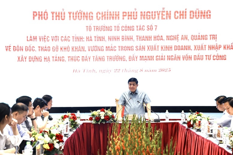 Phó Thủ tướng Nguyễn Chí Dũng đề nghị các địa phương phát huy đoàn kết, đổi mới, đột phá; chỉ đạo kịp thời, hiệu quả các vấn đề, kiến nghị của người dân và doanh nghiệp. Ảnh: Thu Sa