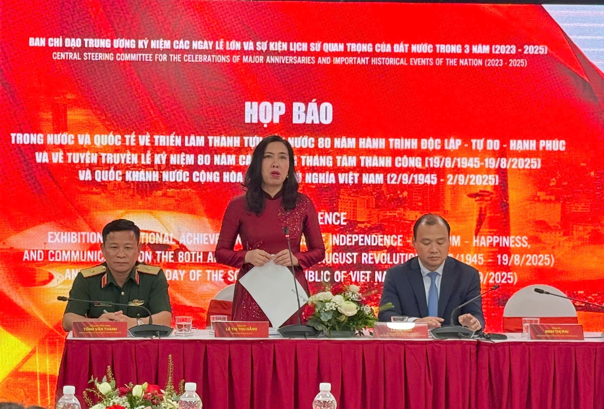 Thứ trưởng Bộ Ngoại giao Lê Thị Thu Hằng. Ảnh: Thu Hằng.