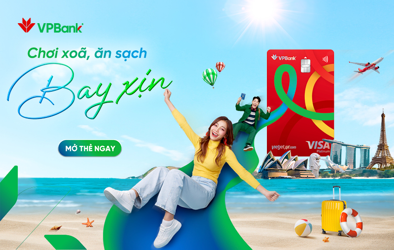 Bay chất sống chất cùng thẻ VPBank YoJo Visa Platinum.